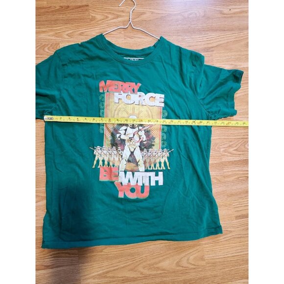 Star Wars Merry Force Be With You T-Shirt Large Pre-Owned - Picture 6 of 7